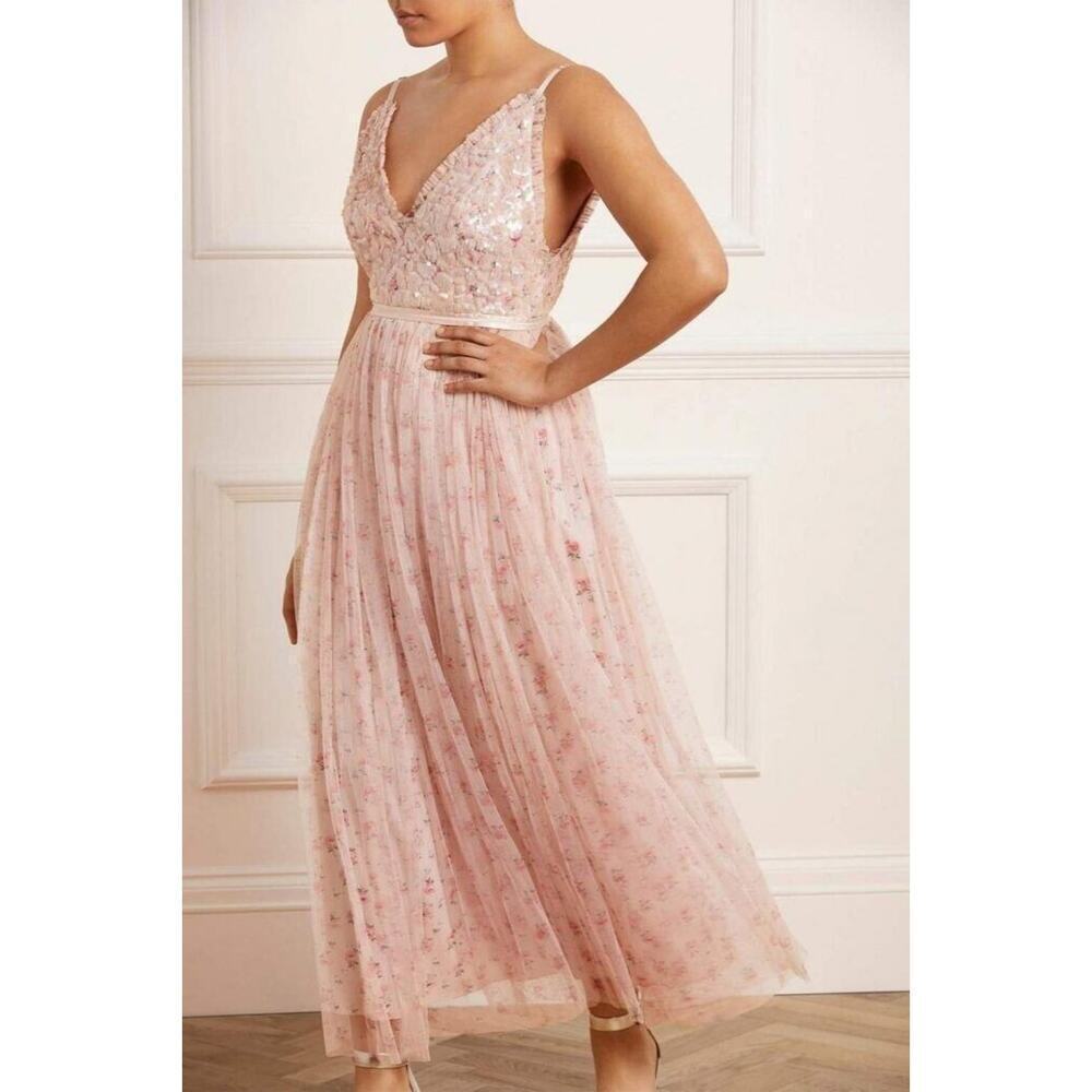 NWT Needle & Thread Bijou Aurelia Bodice Cami Gown Size US6 Embellished #1D453